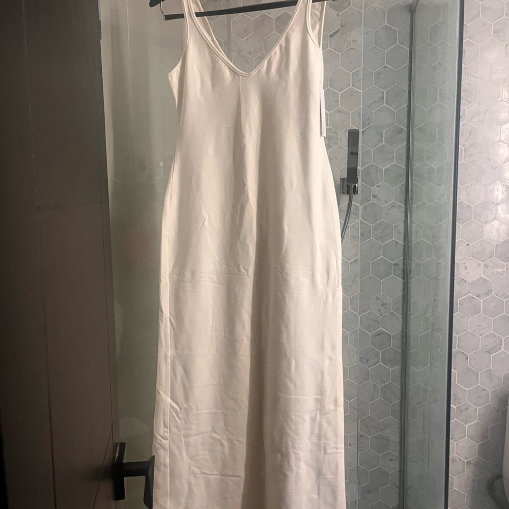 Reformation Ivory Slip Maxi Dress
